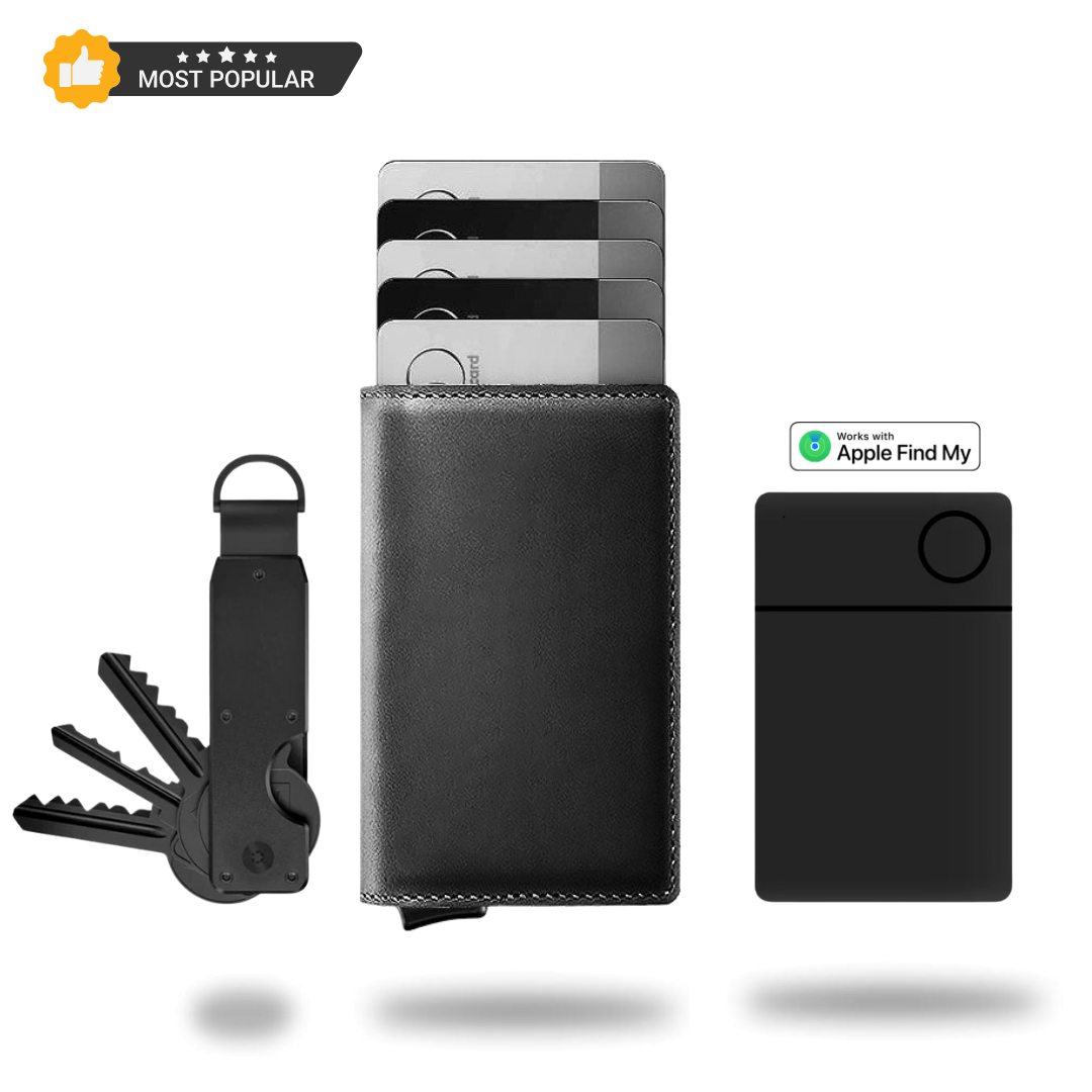Wallet Premium Leather 9.5 cm RFID Blocking Fast Card Access Travel Everyday Compact Card Holder Billfold | Thomler