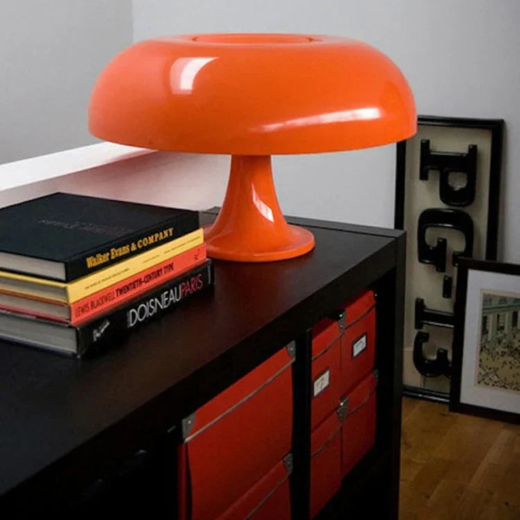 Retro Mushroom Table Lamp with Dimmable LED Warm Light for Bedroom & Living Room Ambiance | Thomler