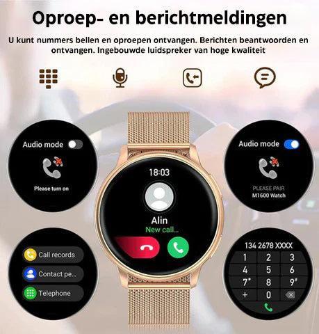 Smartwatch Dames Met Bellen Hartslagmeter Fitness Tracker | Navando