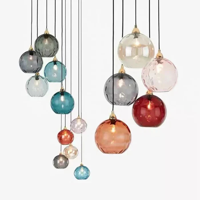 Glass Globe Pendant Light Fixture Modern Hanging Ceiling Lamp for Dining Room Kitchen Island Bedroom Living Room Decorative Suspended | Thomler