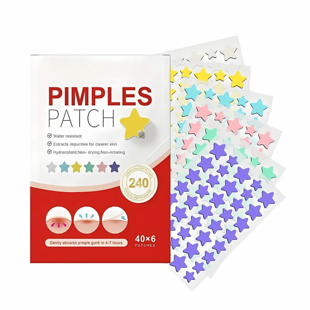 Hydrocolloid Spot Stickers – 240 Adorable Heart & Star Shapes for Blemish Care | Thomler