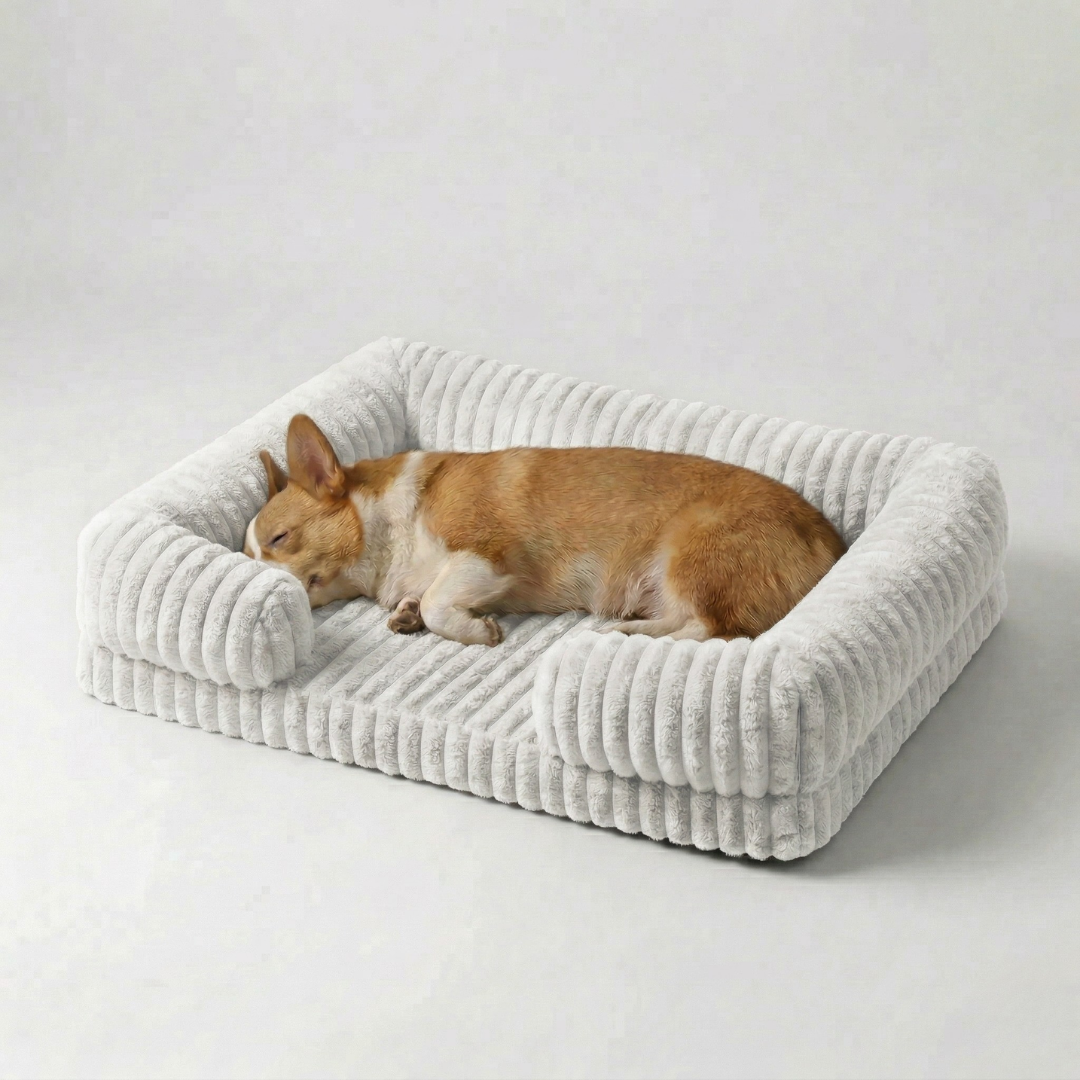 Orthopedic Dog Couch Bed with Bolster Sides – Memory Foam Pet Sofa for Small, Medium & Large Dogs | Thomler