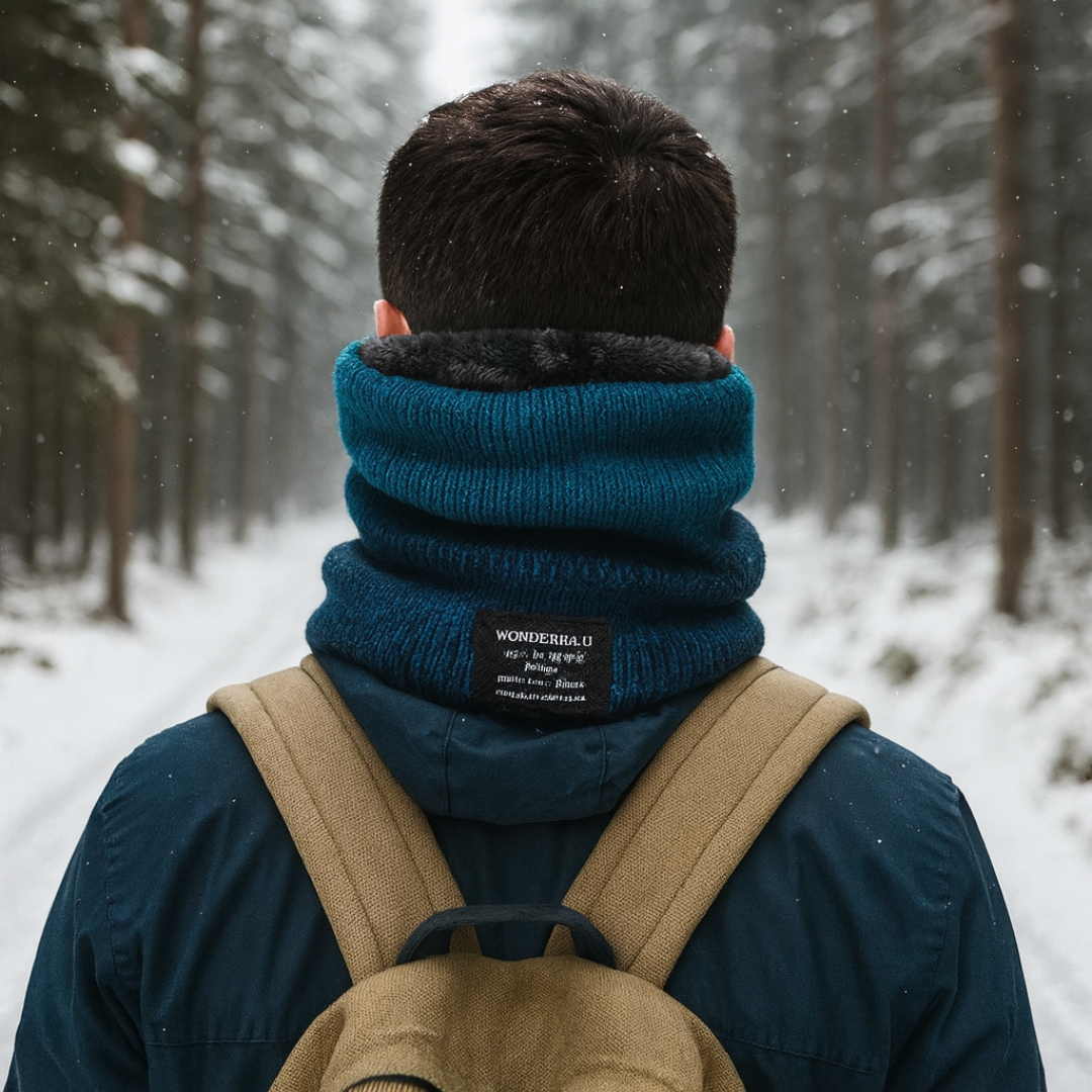Fleece-Lined Knit Neck Warmer for Cold Weather Protection | Winter Scarf Gaiter for Men & Women | Thermal Neck Wrap for Outdoor Activities | Thomler