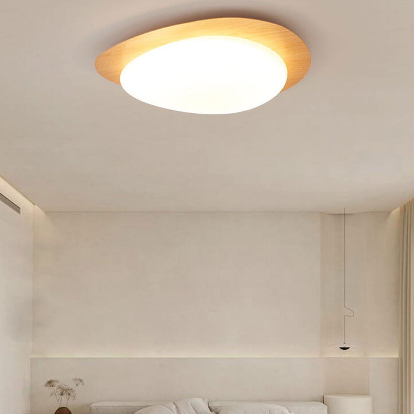 Flush Mount Ceiling Light Iron Acrylic 15.4 in Small Hallway Living Room Bedroom Adjustable LED Lighting | Thomler