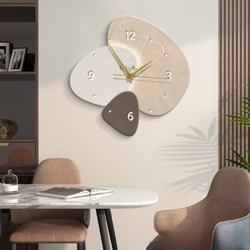 Modern Silent Wall Clock with Clear Numerals for Living Room, Bedroom & Office | Minimalist Round Design | Thomler