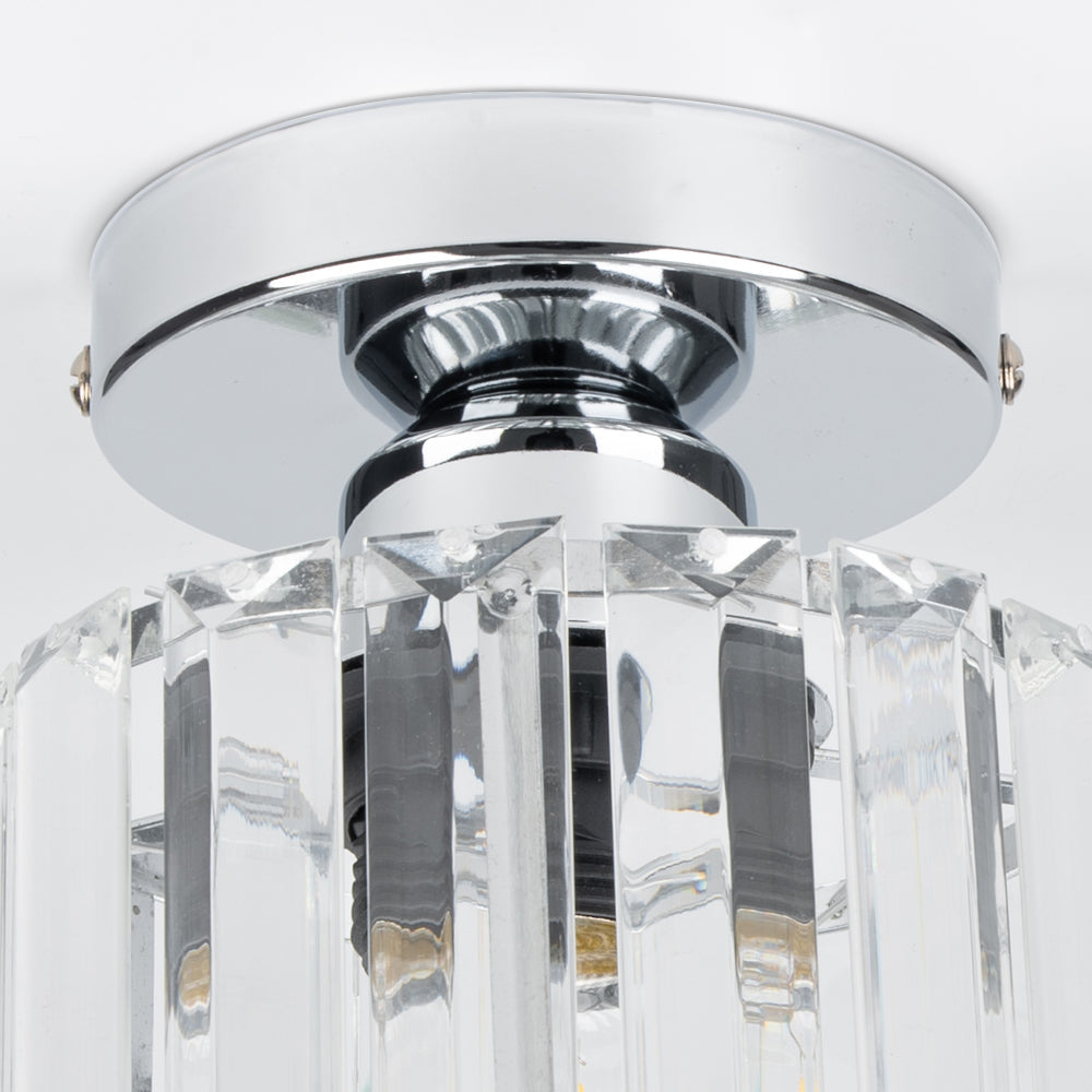 Ceiling Lamp Crystal Brass 25.0 cm Modern Hallway Living Room Bedroom Lighting Fixture Decorative Cube Light | Thomler