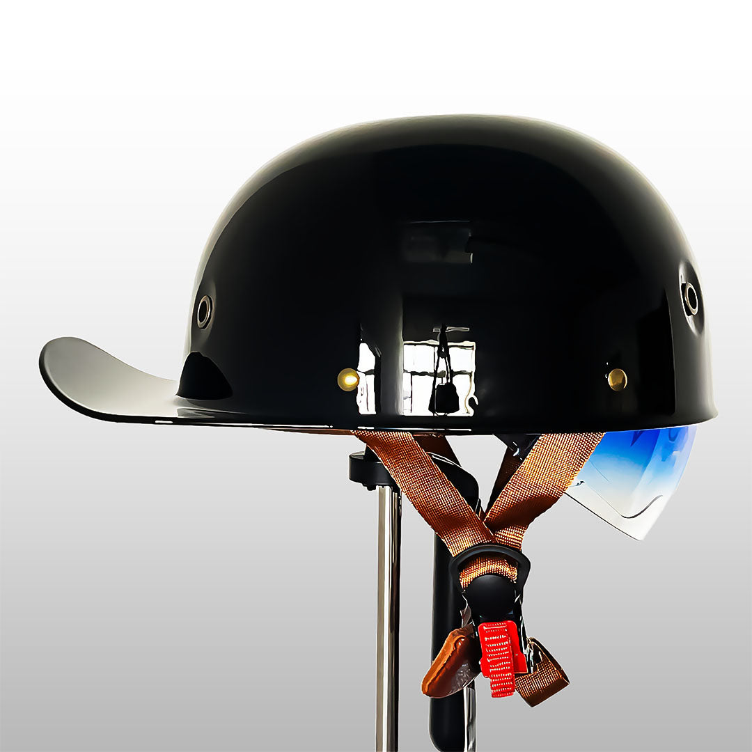 DOT-Certified Motorcycle Half Helmet with Baseball Cap Style for Urban Riding and Commuting | Thomler