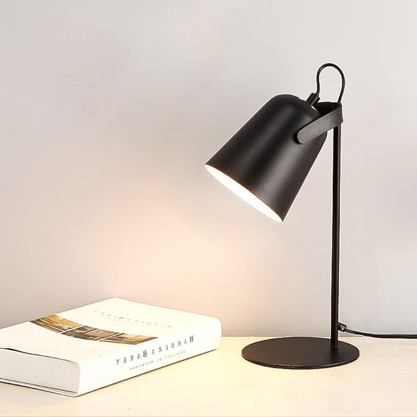Bucket Table Lamp with E27 Socket in Pastel Scandinavian Colors for Bedroom, Living Room & Office | Thomler