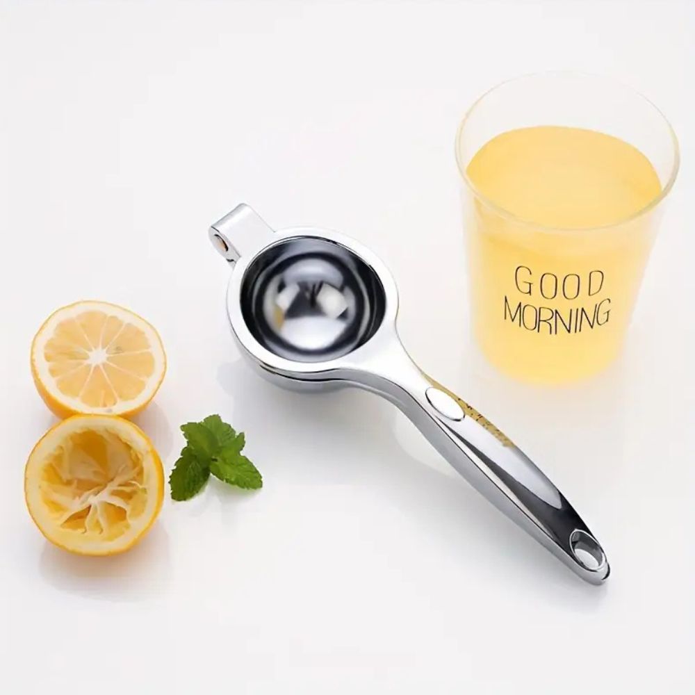 Citrus Juicer Stainless Steel 22.0 cm Silver Manual Lemon Lime Kitchen Press Squeezer Ergonomic Handheld Tool | Thomler