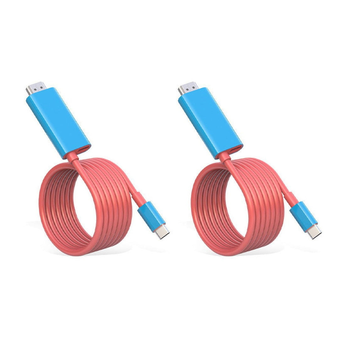 USB-C to HDMI Cable with Power Delivery Fast Charging – 6.6 ft Adapter Cord for Gaming Console, Phone, Tablet & Laptop Display Output | Thomler