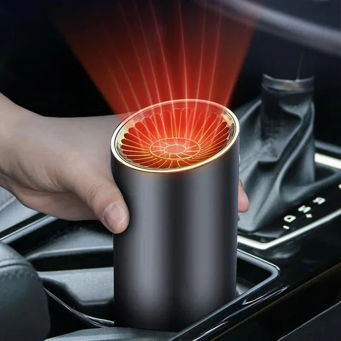 kaufsy | Schnelles Heizbecherform Auto Warmluftgebläse - Schnelles Heizen & Kühlen Einstellbar 360 Grad drehbar Plug and Use für Auto, SUV, Wohnmobil und Lastwagen