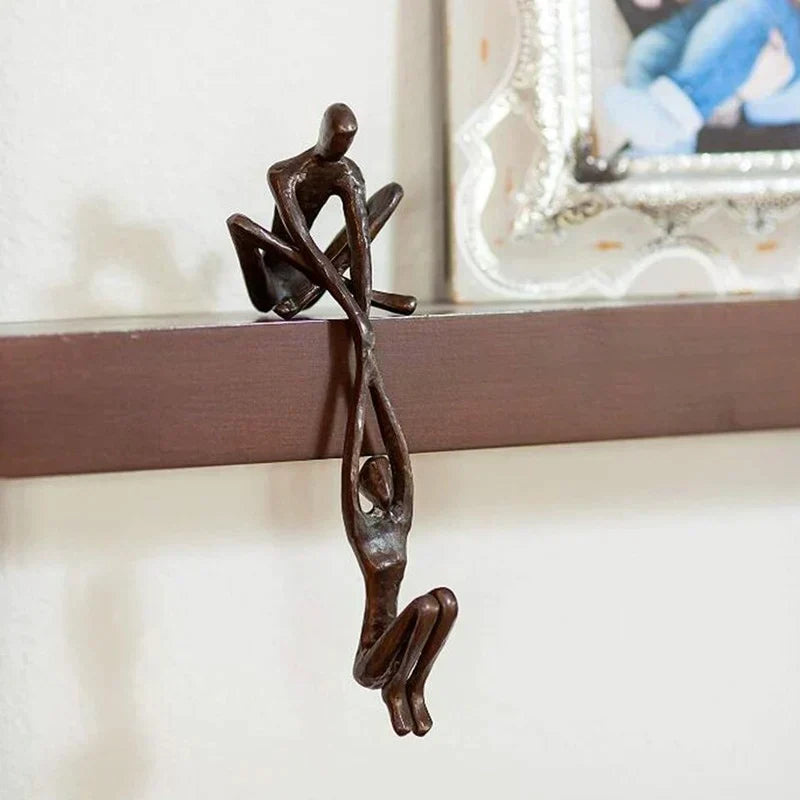 Figurine Resin 20.5 cm Romantic Shelf Decor Living Room Wedding Anniversary Gift Sculpture Balance Ornament | Thomler