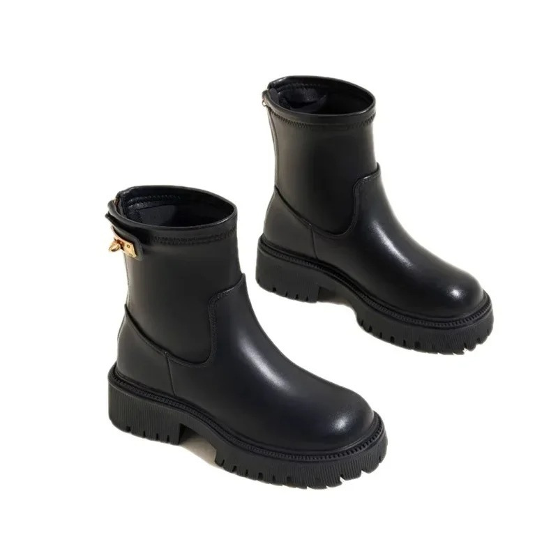 Women's Side-Zip Ankle Boots – Sleek Low-Profile Design for Everyday Wear | Thomler