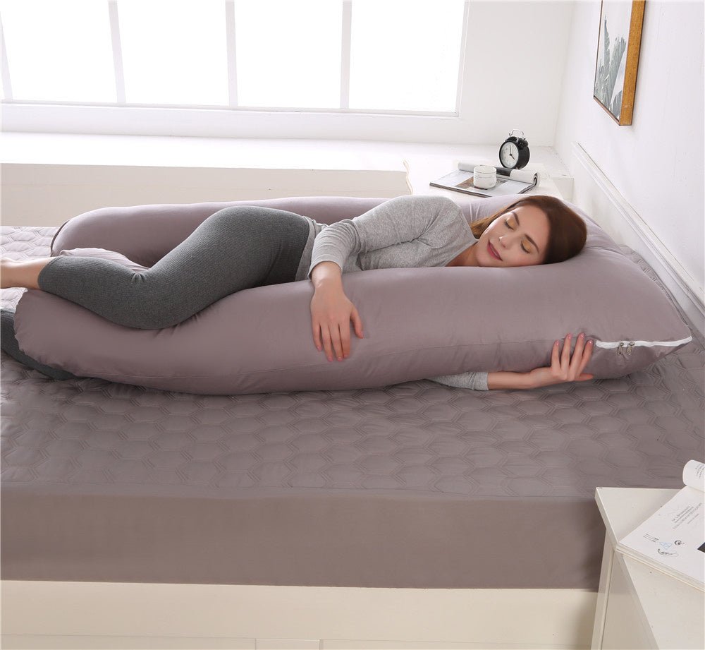 Full-Body Maternity Support Pillow – Ergonomic Relief for Neck, Back & Belly – Multi-Position Sleep Cushion with Washable Cover | Thomler