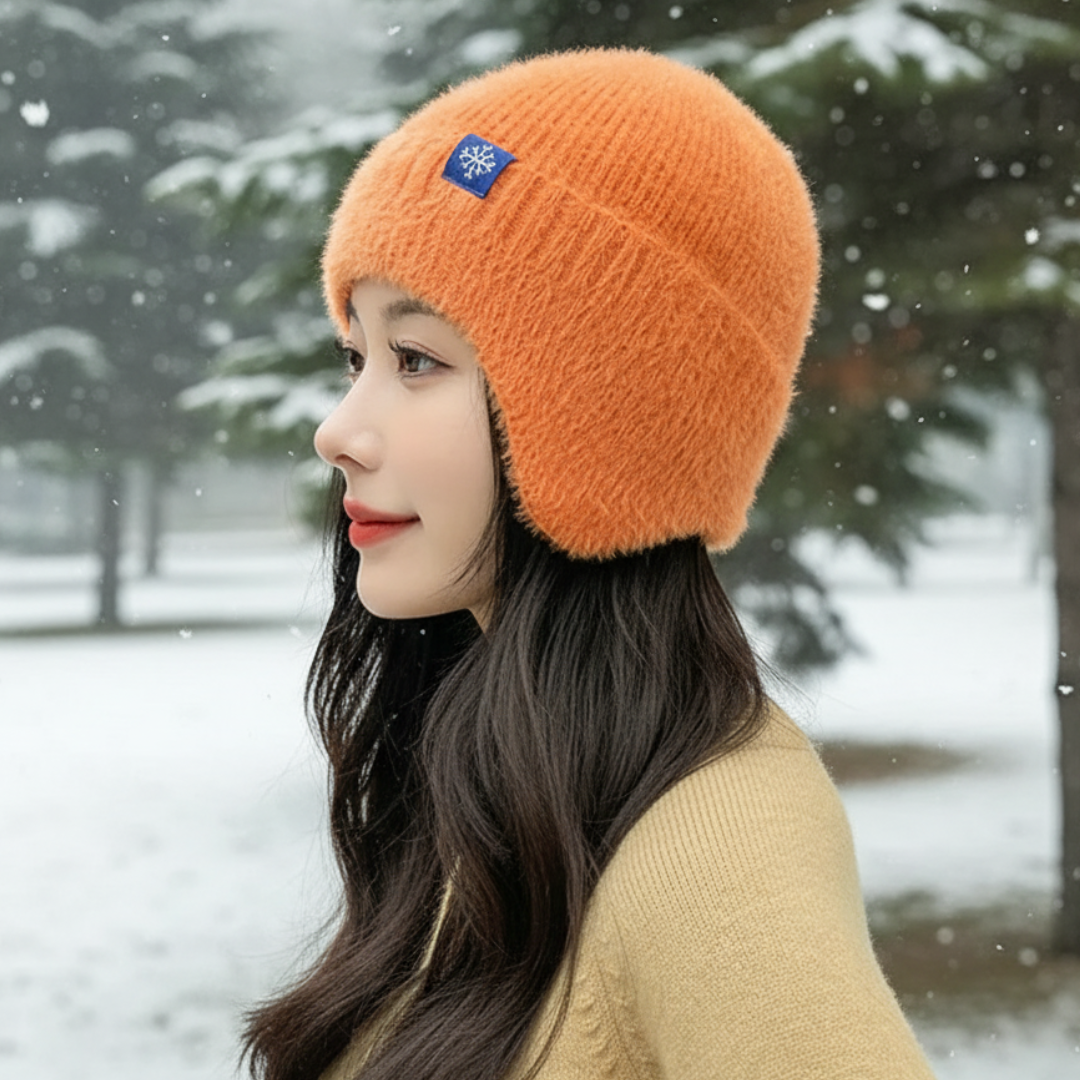 Knit Beanie with Ear Flaps for Women – Soft Fleece-Lined Winter Hat for Cold Weather, Outdoor Activities & Daily Wear | Thomler