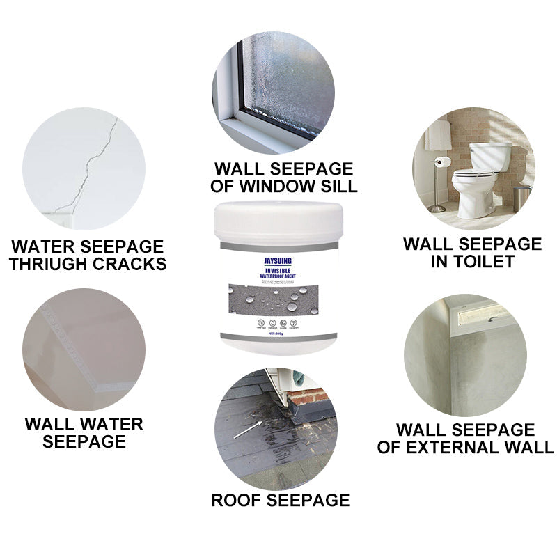 Clear Leak Sealer Paste for Walls, Roofs & Pipes – Waterproof Barrier Coating for Concrete, Wood, Metal & Tile Repair | Thomler