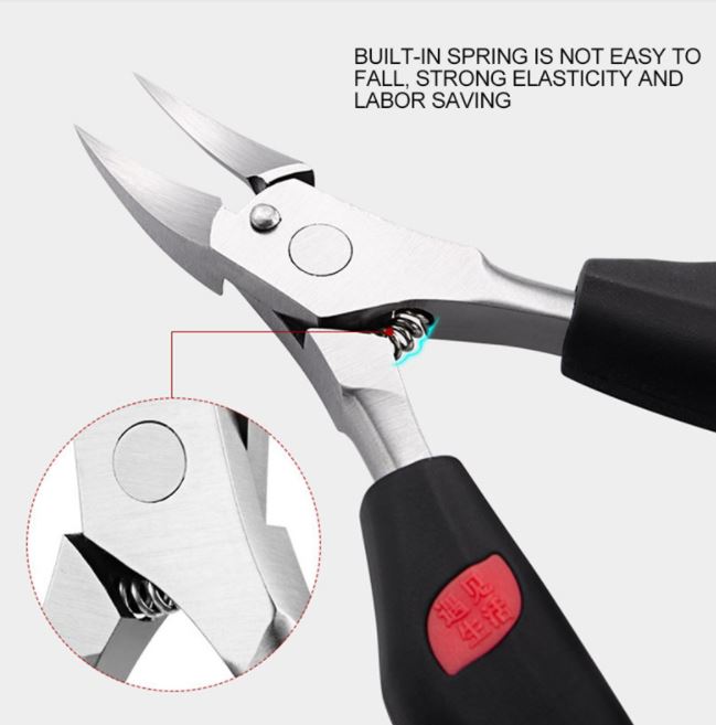 Heavy-Duty Toenail Clipper for Thick Nails Ingrown Nails Curved Blade Ergonomic Grip Stainless Steel Precision Trimmer Foot Care Tool | Thomler