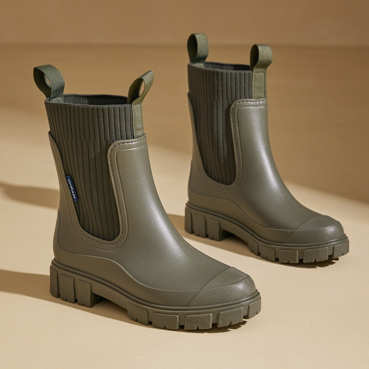 Women's Short Waterproof Rain Boots with Anti-Slip Sole for Garden & Wet Weather | Thomler
