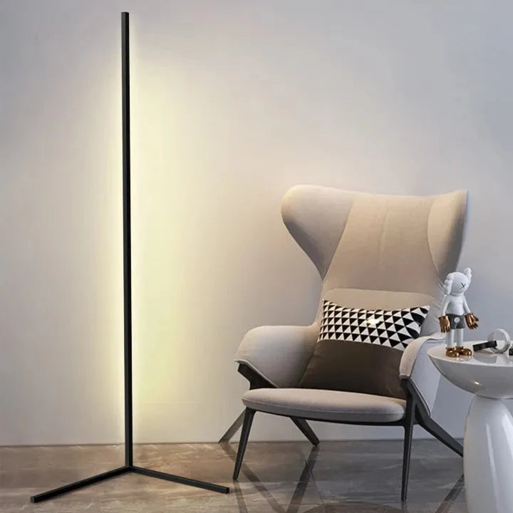 Dimmable Corner Floor Lamp with Remote Control – LED Mood Light for Living Room, Bedroom & Home Office – 3 Color Temperatures | Thomler
