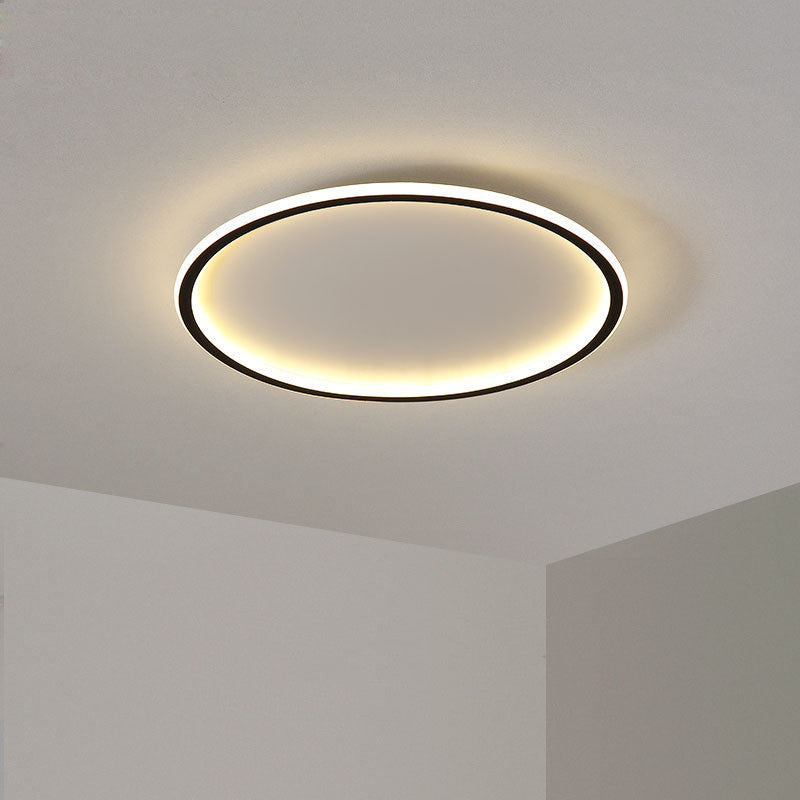 Round LED Ceiling Light Fixture – Modern Flush Mount – Integrated SMD Lighting for Bedroom & Living Room – Metal & Acrylic – Dimmable | Thomler