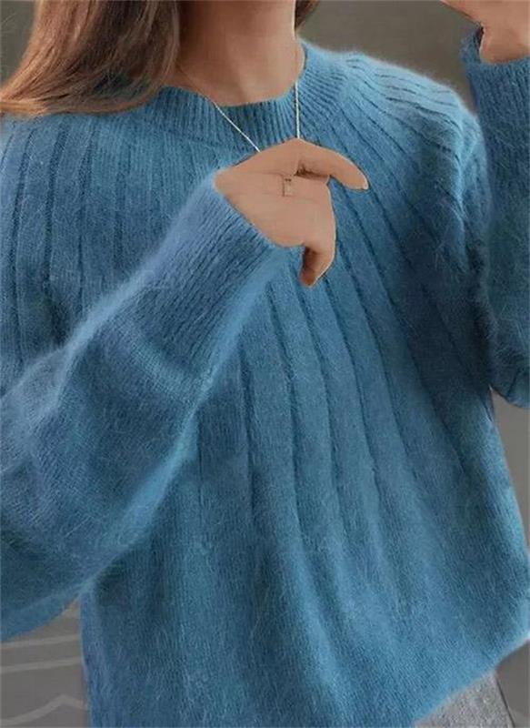 Luxe Cashmere Knit Sweater for Women – Soft Pullover Top for Fall & Winter, Versatile Everyday Layering Piece | Thomler