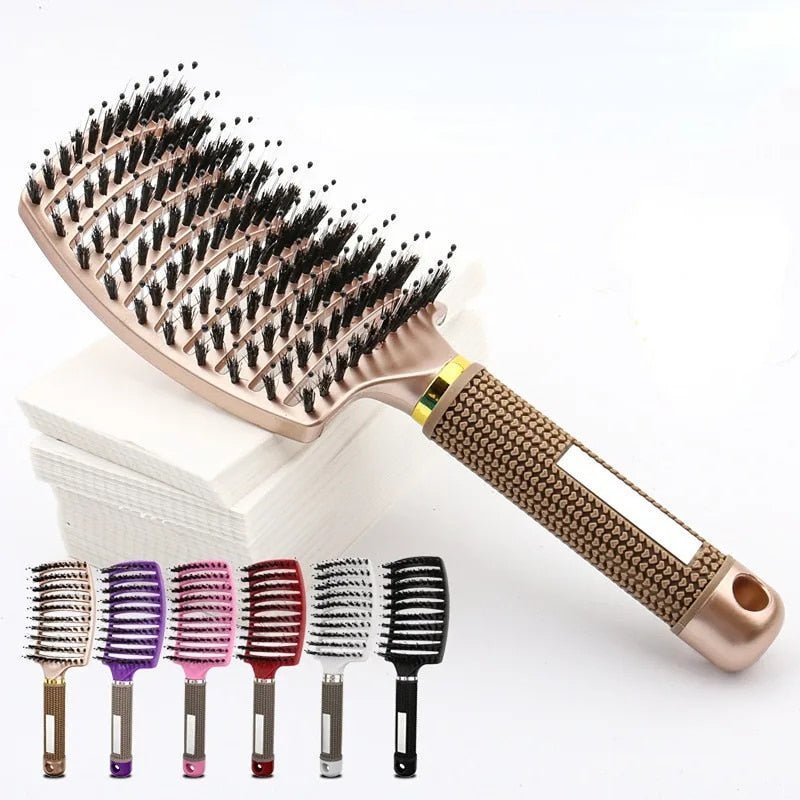 Detangling Hairbrush for Wet & Dry Hair – Pain-Free Knot Removal for All Hair Types | Thomler