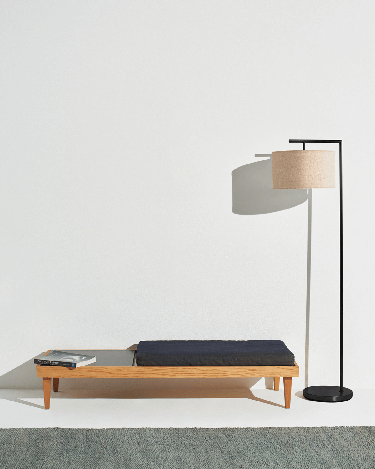 Vloerlamp Modern Met Stoffen Kap 152cm LED Zwart Messing Nikkel | Sansoti