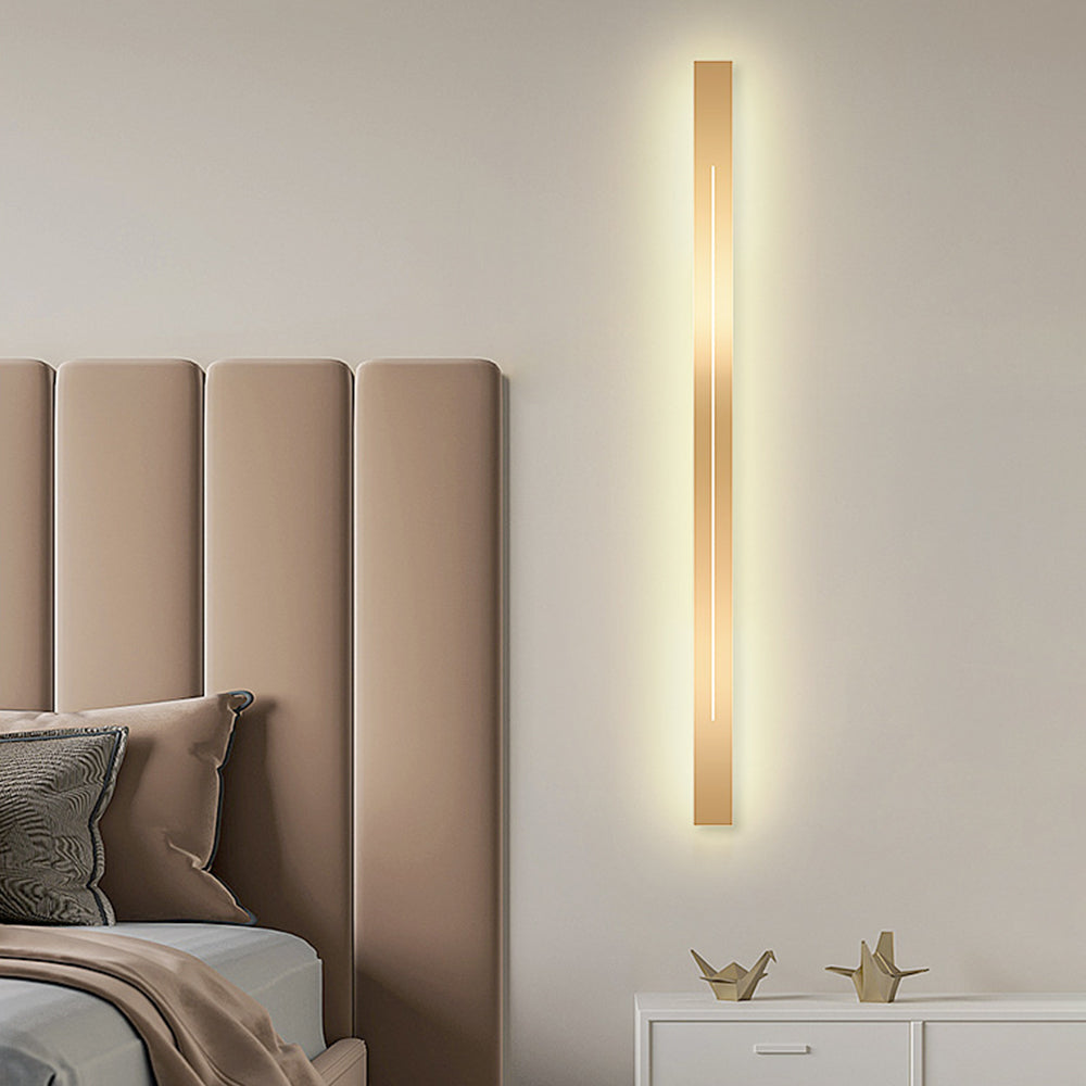 Linear Wall Sconce – LED Modern Metal Accent Light for Living Room Bedroom Hallway Entryway – Dimmable Option Available – Rectangular | Thomler