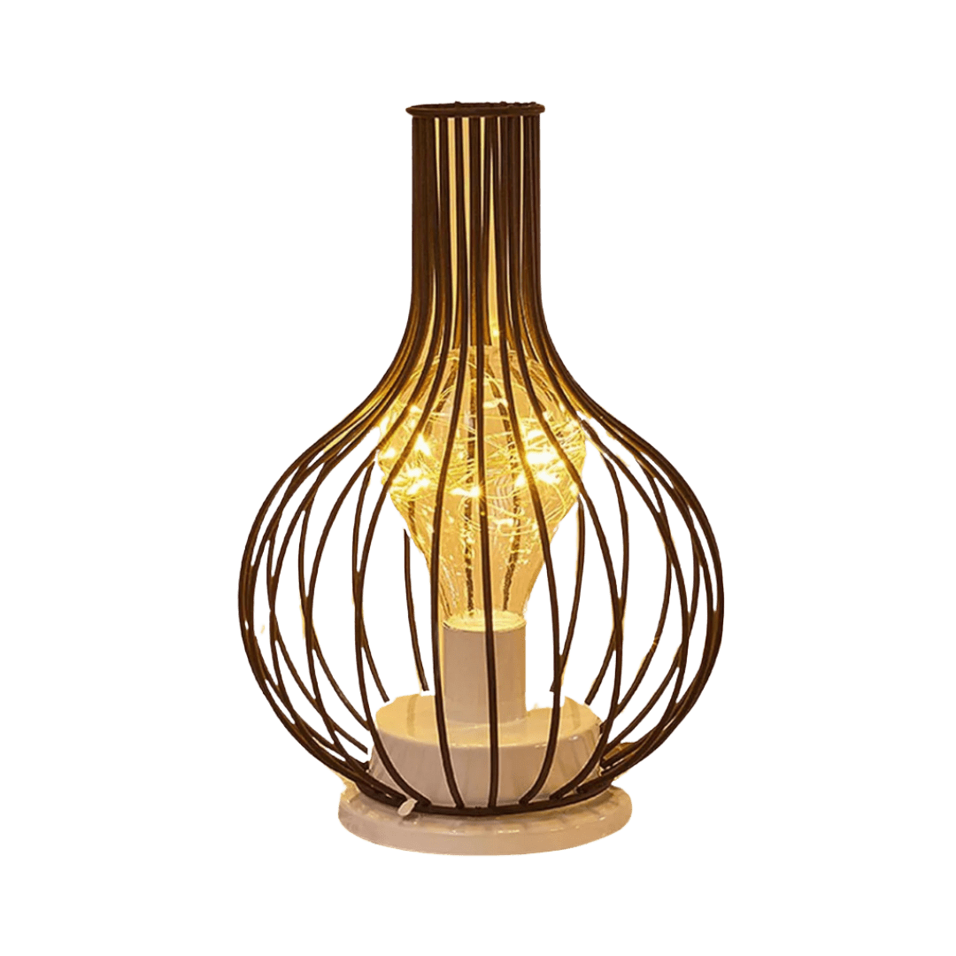 Table Lamp Steel Wireless LED Ambient Lighting Dining Table Bedside Lamp Modern Decorative Light | Thomler