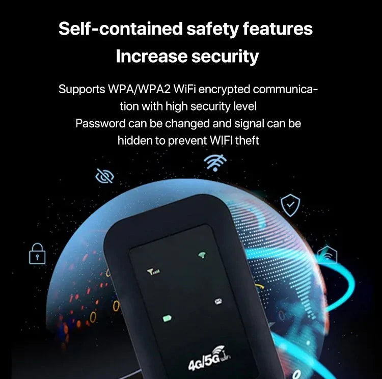 Pocket-Size 5G Mobile Hotspot – Stream, Work & Travel with Blazing Wireless Internet Anywhere | Thomler