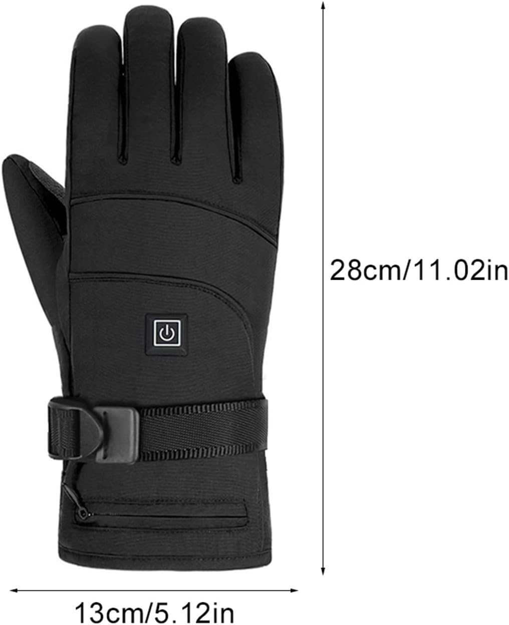 Battery-Powered Heated Gloves with Waterproof Shell & Touchscreen Fingertips for Winter Sports & Cold Weather | Thomler