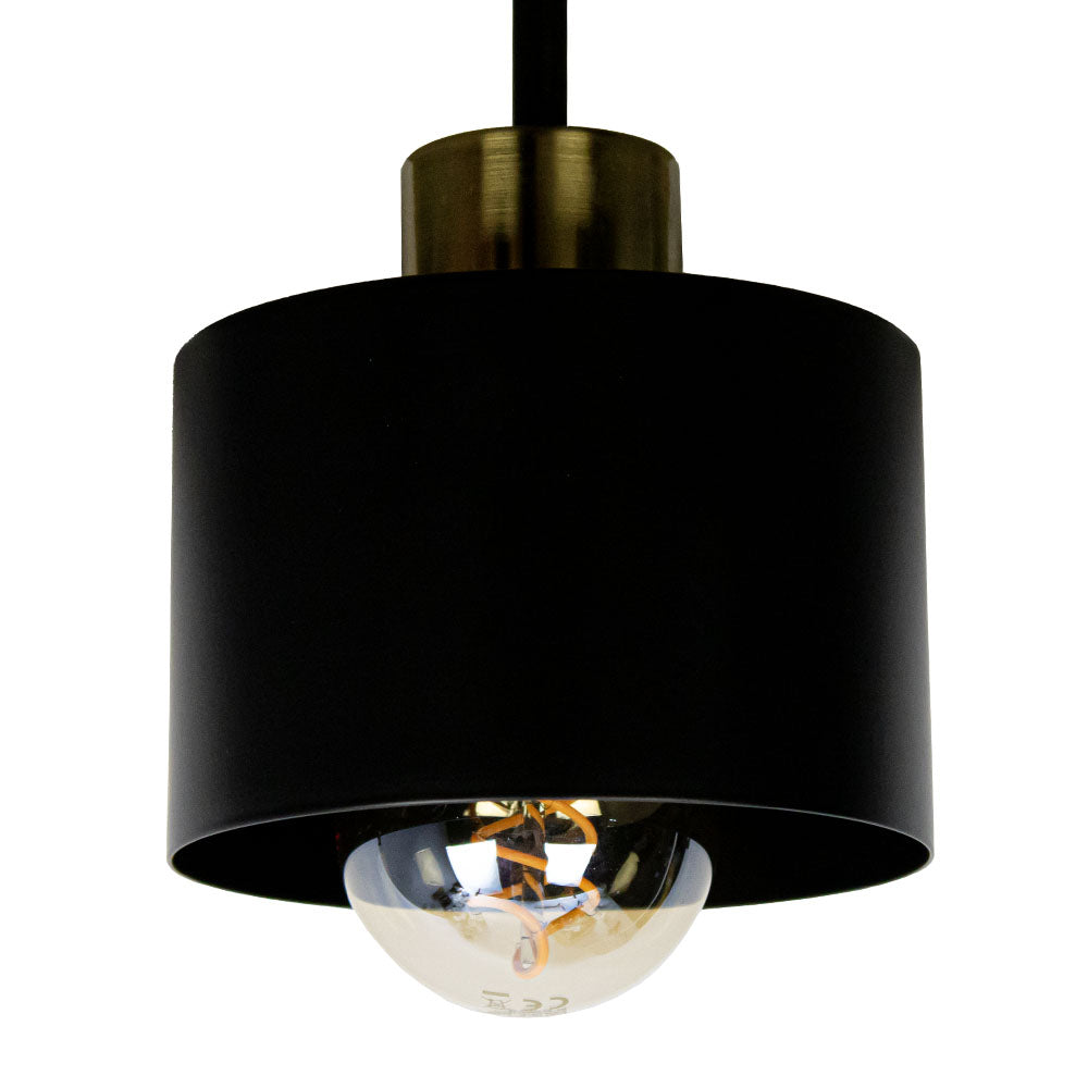 Ceiling Light Steel 30.0 cm Black Gold 3 Light Living Room Dining Table Hallway E27 Modern Flush Mount Lamp | Thomler