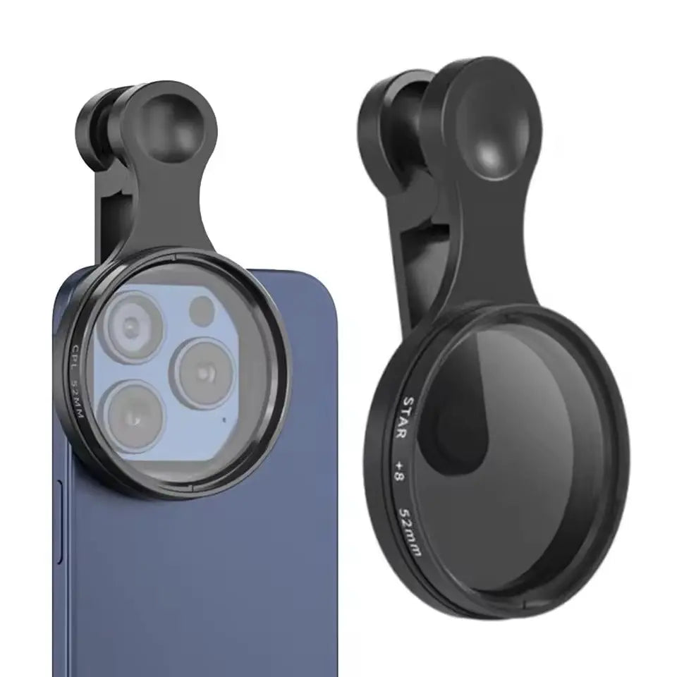 Phone Camera CPL Filter 52.0 mm Universal Clip Outdoor Photography Polarising Lens Reflection Reduction Colour Enhancement Accessory | Thomler