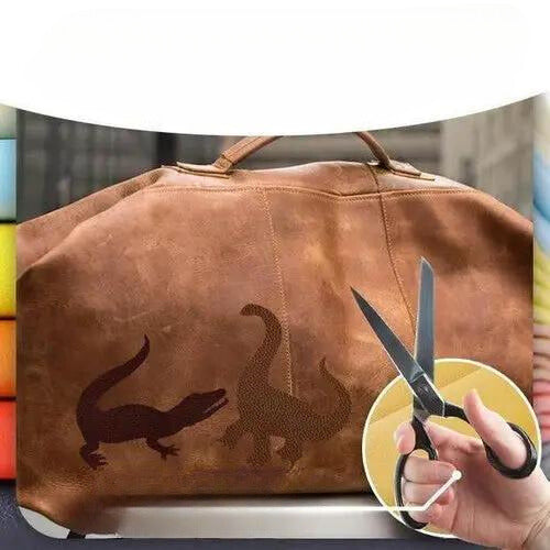 Peel-and-Stick Leather Repair Patches for Furniture, Car Seats & Bags – Cut-to-Fit, Waterproof Vinyl Sheet 20×54 in | Thomler