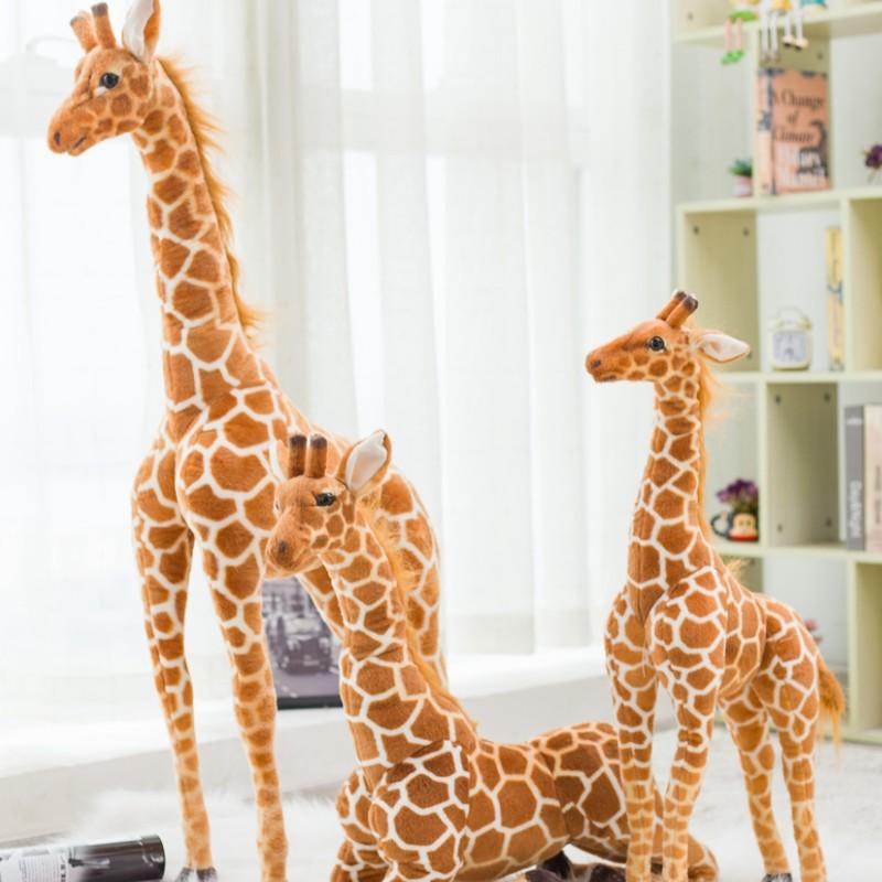 Oversized Plush Giraffe Toy for Kids Bedroom – Soft Cotton Huggable Nursery Companion | Thomler