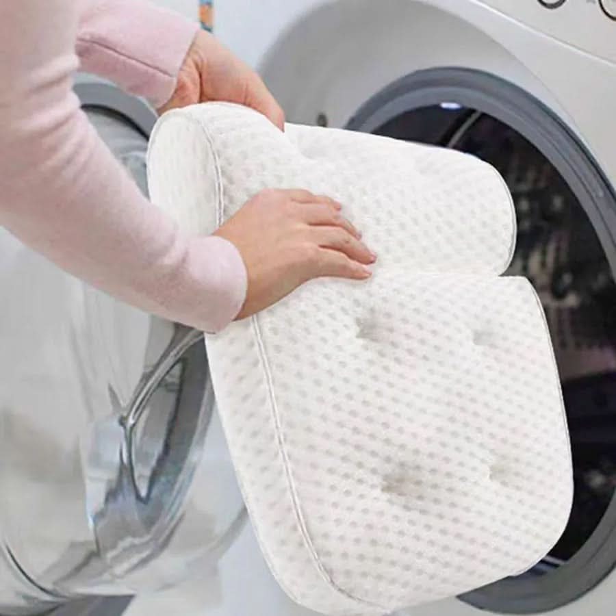 Bath Pillow 15 in x 13 in Ergonomic Neck Shoulder Support Spa Comfort Home Relaxation Cushion | Thomler