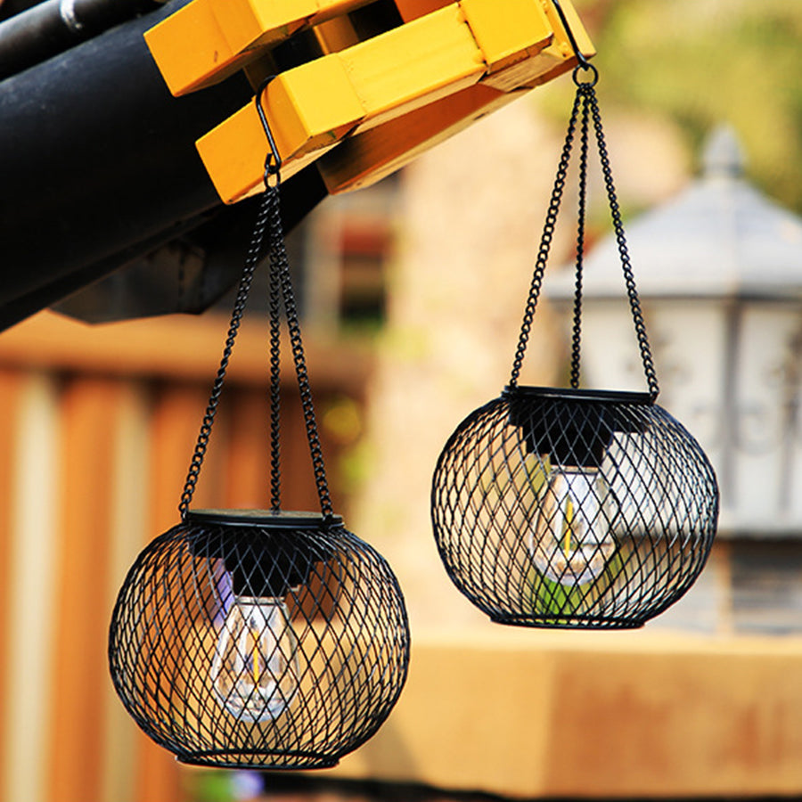 Hanging Solar Lantern with Integrated LED Light – Warm Glow for Porch, Garden & Patio | Thomler