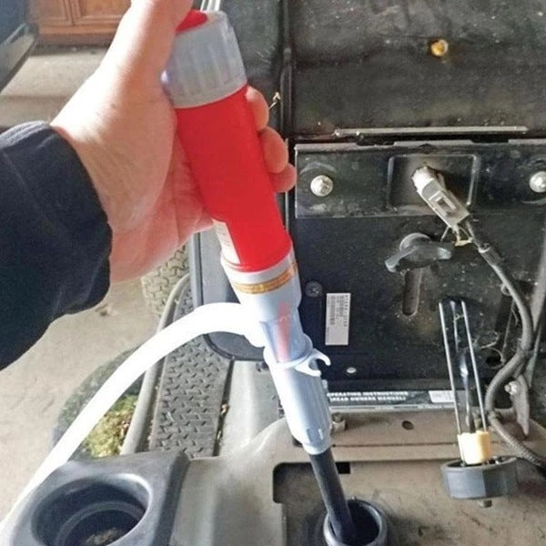 Battery-Operated Liquid Transfer Siphon for Gas Fuel Water Antifreeze | Portable Fluid Pump for Car Lawnmower Generator RV Camping Garage | Thomler