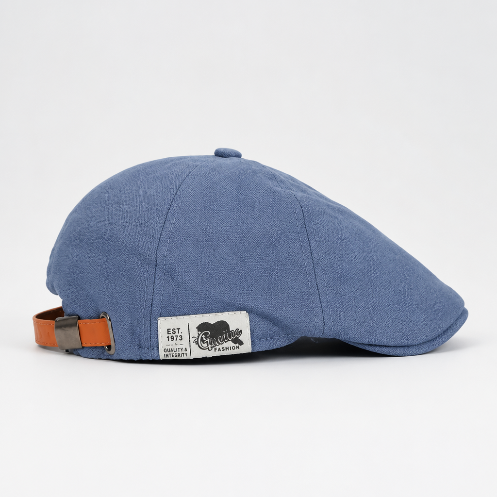 Men's Beret Cap with Adjustable Fit – Lightweight Breathable Flat Hat for Year-Round Wear in Black Red Blue Yellow Beige | Thomler