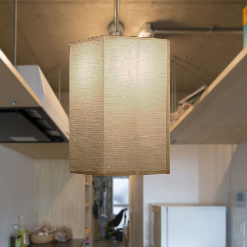 Japanese Paper Lantern Pendant Light White Round Ceiling Fixture for Dining Room Bedroom Kitchen Island Hanging Lamp E26 Base Modern Asian | Thomler