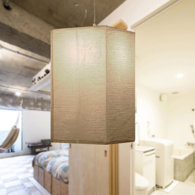 Japanese Paper Lantern Pendant Light White Round Ceiling Fixture for Dining Room Bedroom Kitchen Island Hanging Lamp E26 Base Modern Asian | Thomler