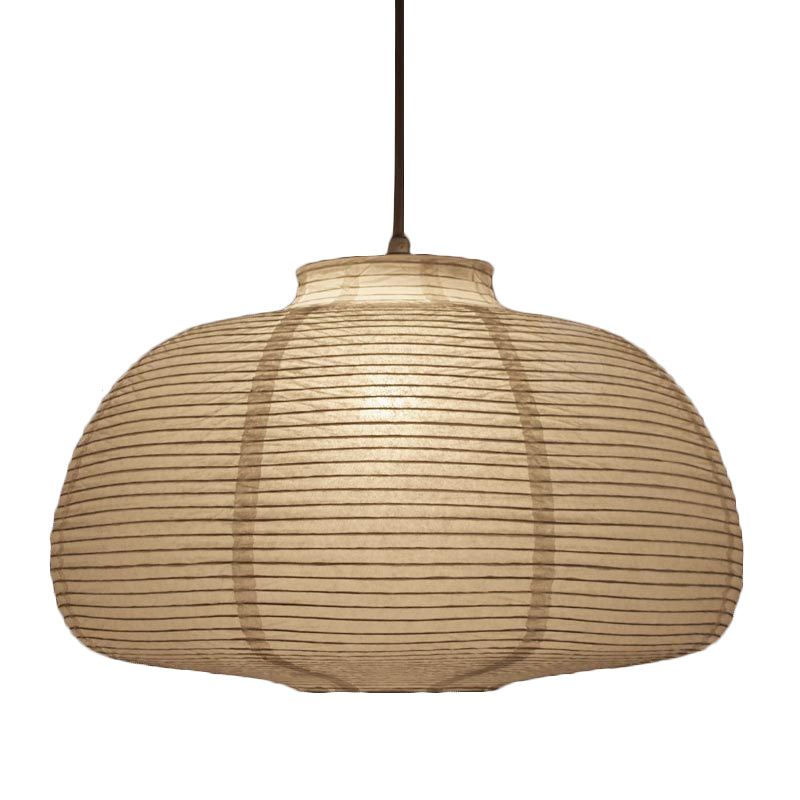 Japanese Paper Lantern Pendant Light White Round Ceiling Fixture for Dining Room Bedroom Kitchen Island Hanging Lamp E26 Base Modern Asian | Thomler