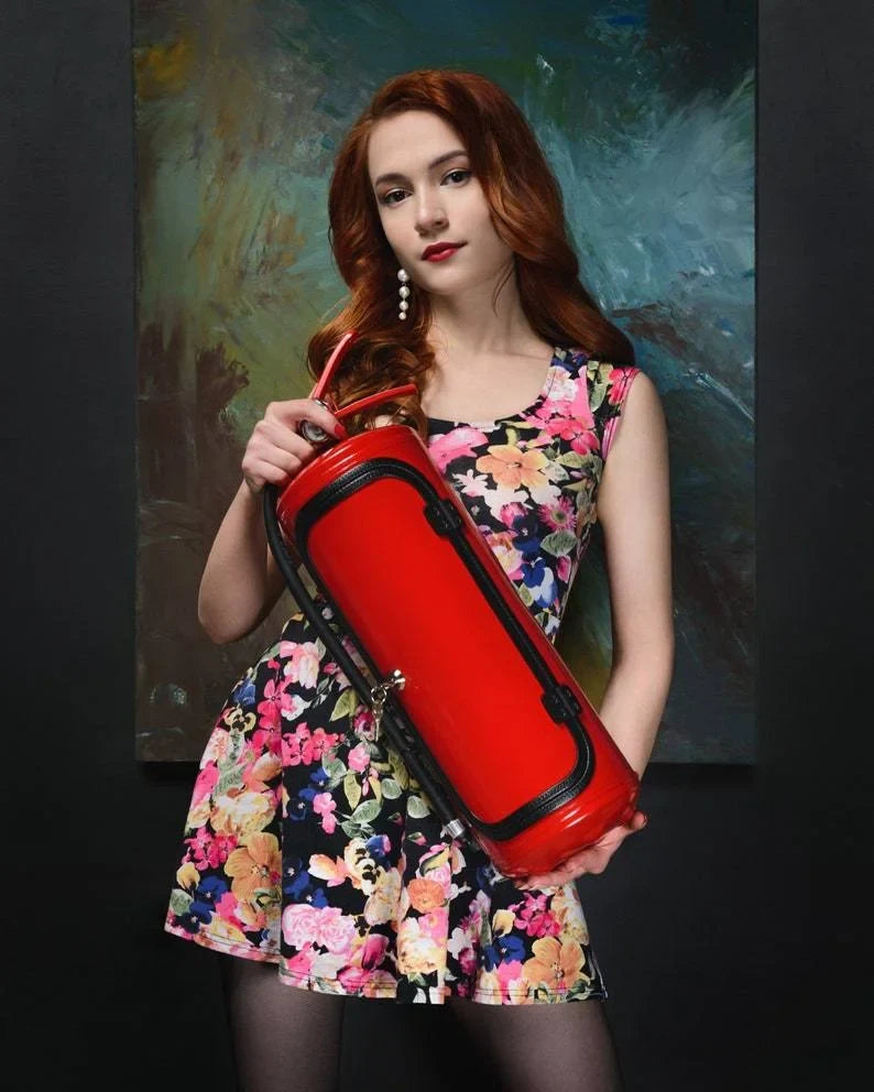 Hidden Fire Extinguisher Liquor Cabinet Decoy Safe for Bottle Storage Home Bar Man Cave Office Conversation Piece Metal Disguise | Thomler