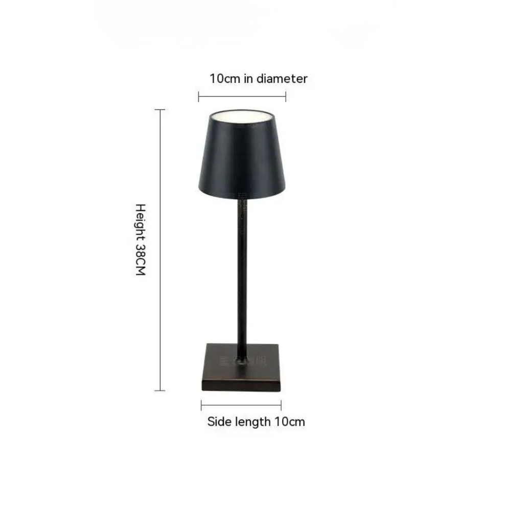 Cordless Touch Dimmable LED Metal Accent Lamp for Indoor & Patio Use – Rechargeable Portable Light | Thomler