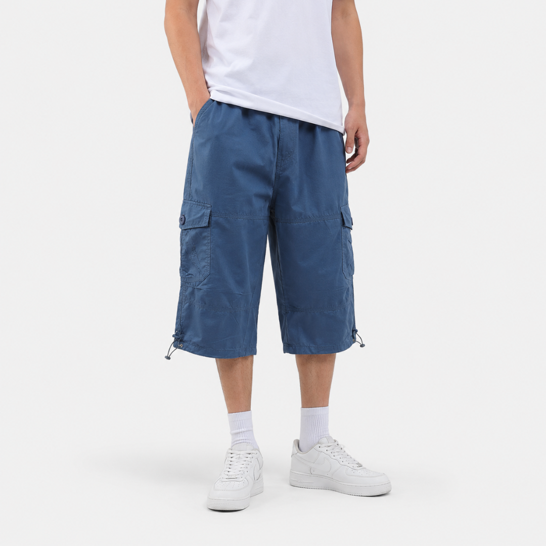 Men's Capri-Length Hiking Shorts with Multiple Cargo Pockets for Trail & Outdoor Adventures | Thomler