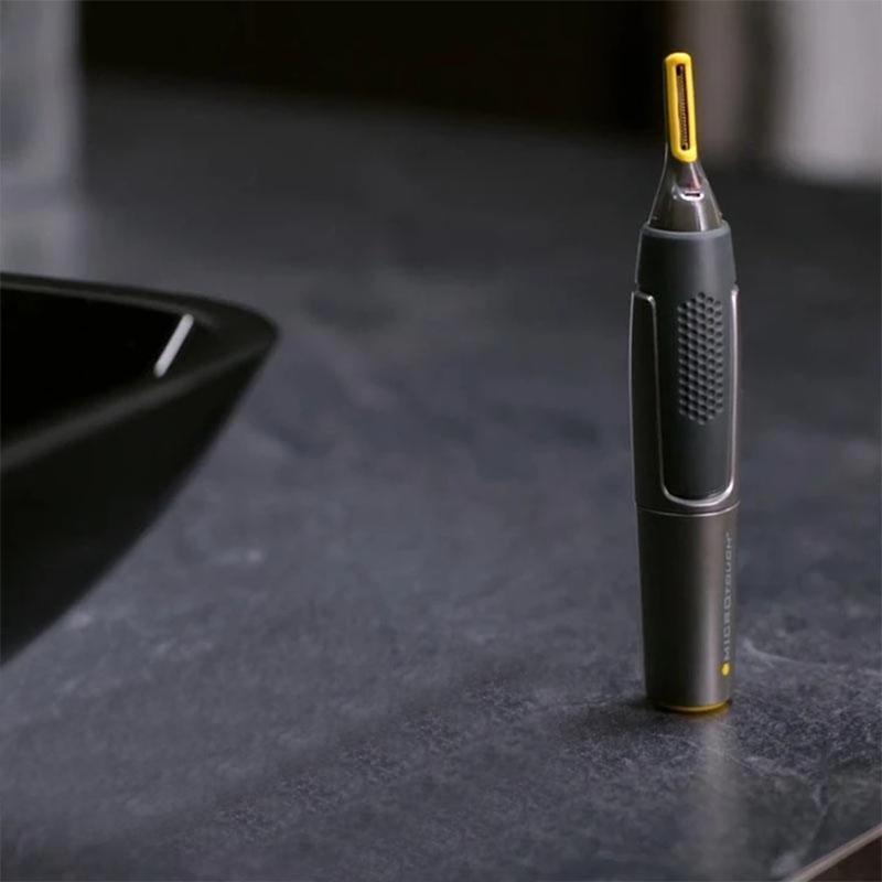 Precision Hair Trimmer with LED Light & Ultra-Thin Titanium Blades for Nose Ear Eyebrow Detailing | Thomler