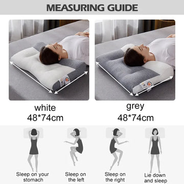 Contour Memory Pillow for Side and Back Sleepers with Ergonomic Cervical Support and Ear Relief Design | Thomler