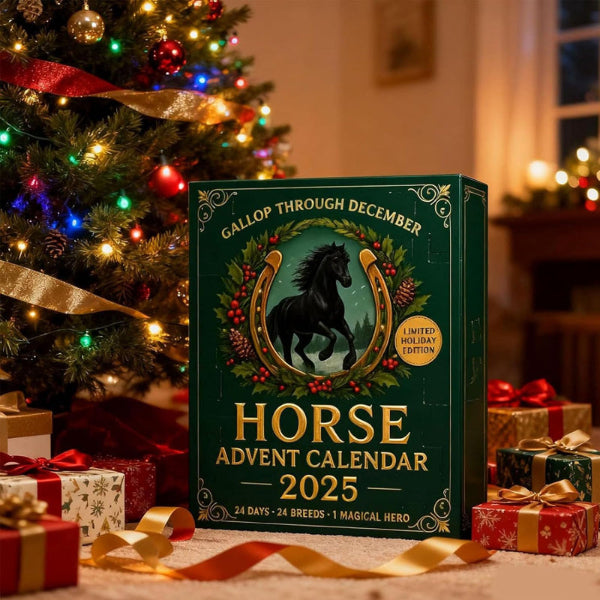 Horse Advent Calendar 2025 – 24 Hand-Painted Miniature Figurines, Holiday Countdown for Kids & Collectors | Thomler