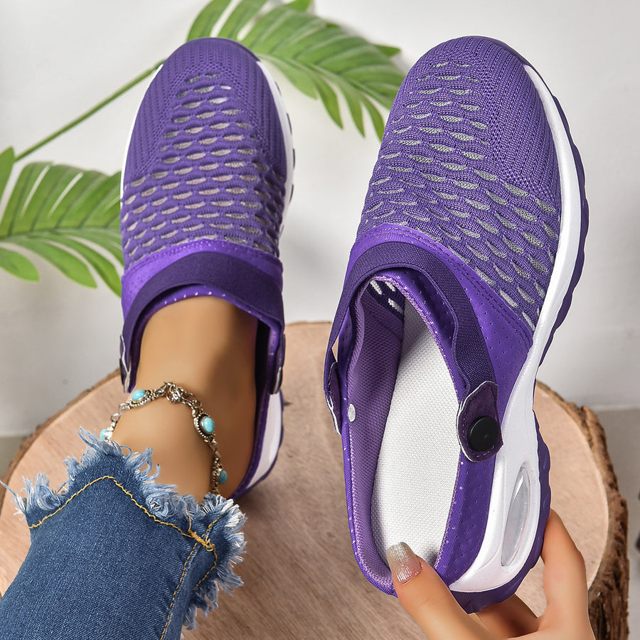 Women's Supportive Slip-On Sneakers with Air Cushion Sole for All-Day Relief & Posture Alignment | Lightweight Footwear for Work, Walking | Thomler