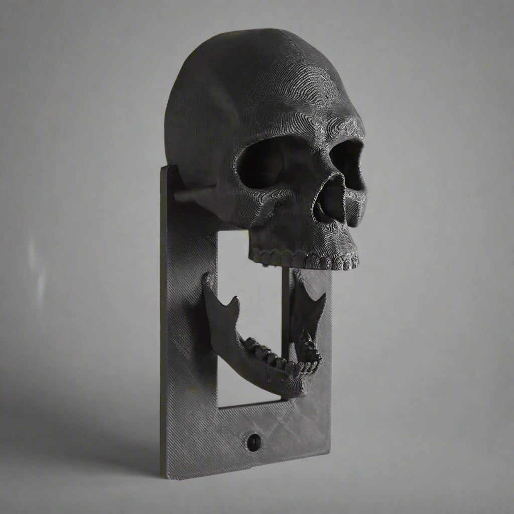 Skull-Shaped Light Switch Cover – Dimensional Horror-Themed Wall Plate for Unique Interior Design | Thomler